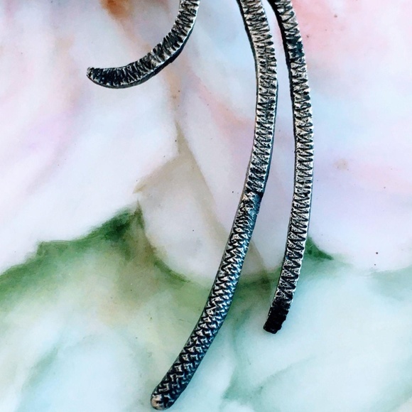 Antique Cast Sterling Huge Bird of Paradise Brooch - Picture 2 of 8